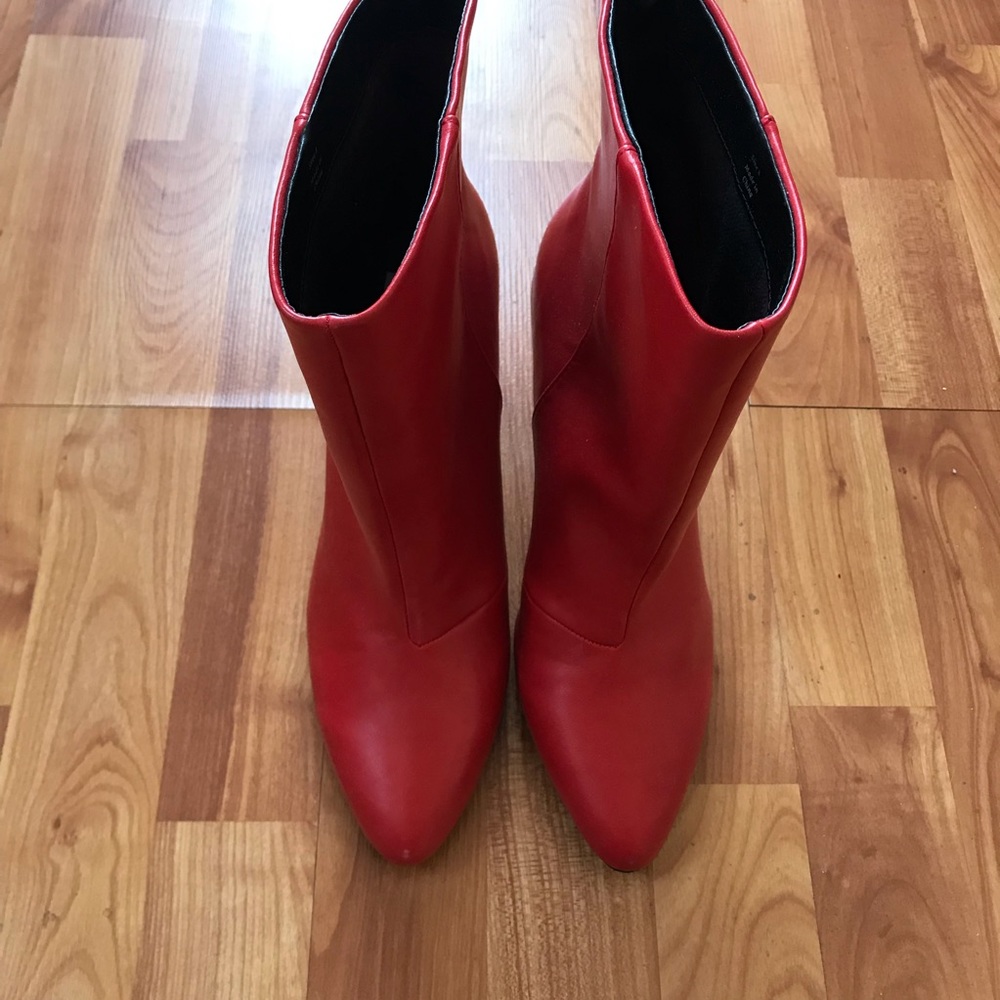Bold Statement Red Booties - Picture 2 of 3